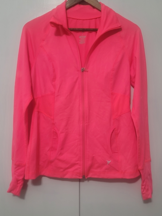 Old Navy Jackets & Blazers - Old Navy Neon Pink Zip-Up Utility Jacket